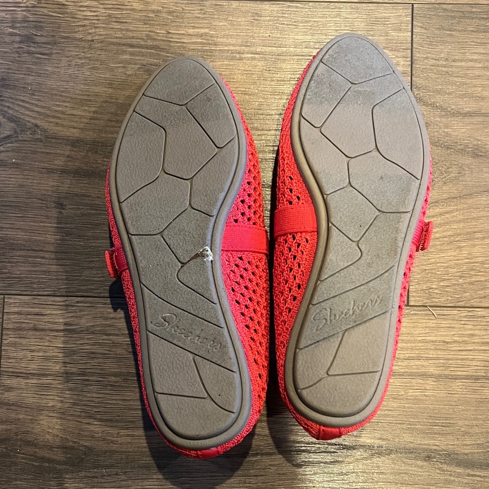 Skechers Air Cooled Memory Foam Pink Mesh Mary Jane Shoes Size 6 - Picture 5 of 5